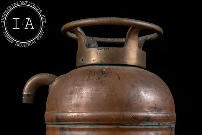Antique Copper Fire Extinguisher