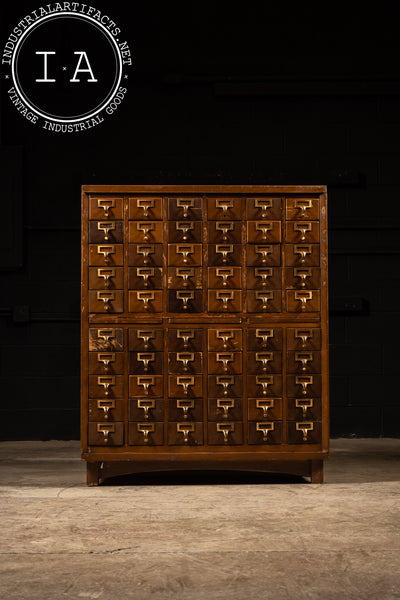 Massive 60-Drawer Card Catalog