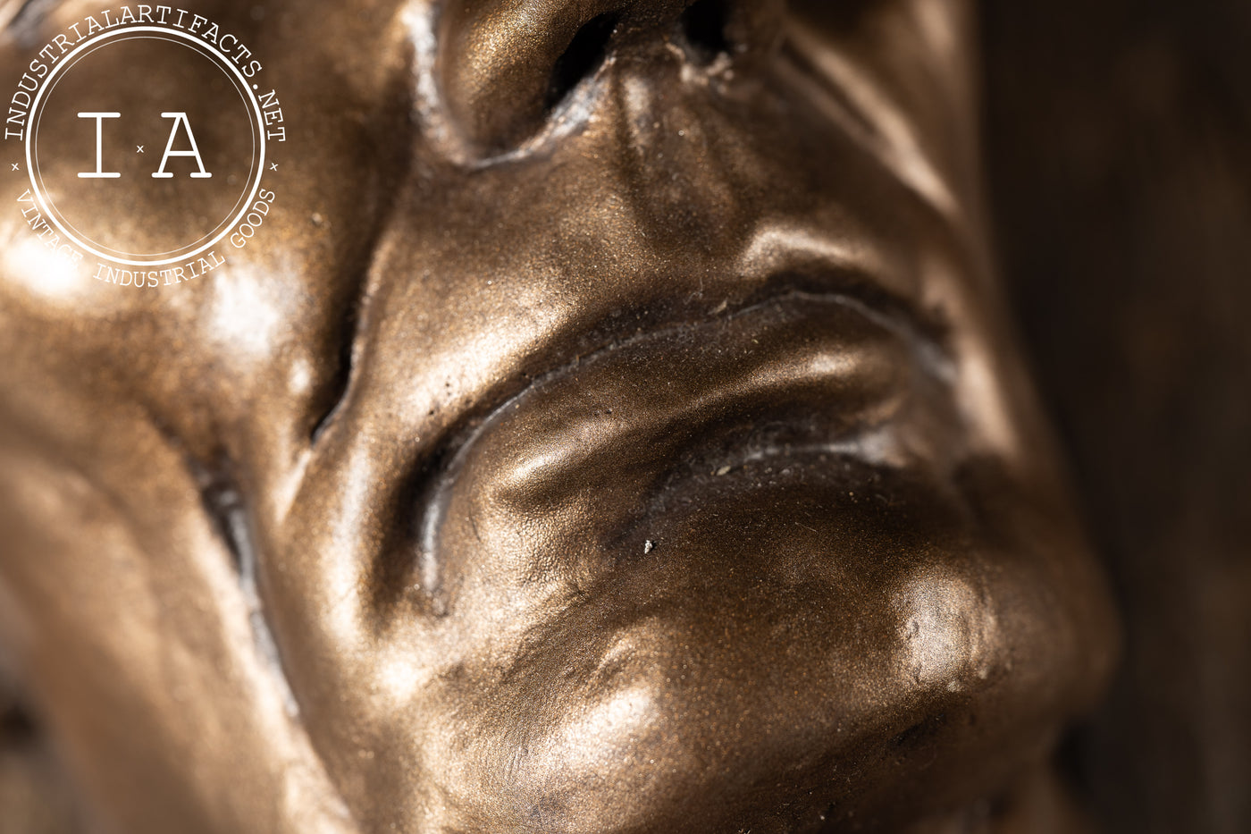 Vintage Plaster Abraham Lincoln Life Mask by Erick Erickson