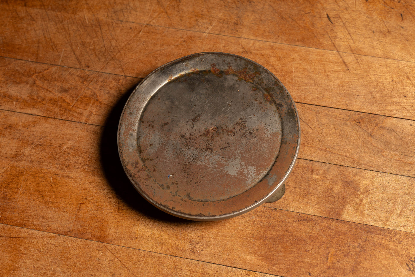 Vintage Patinated Metal Art Deco Ashtray