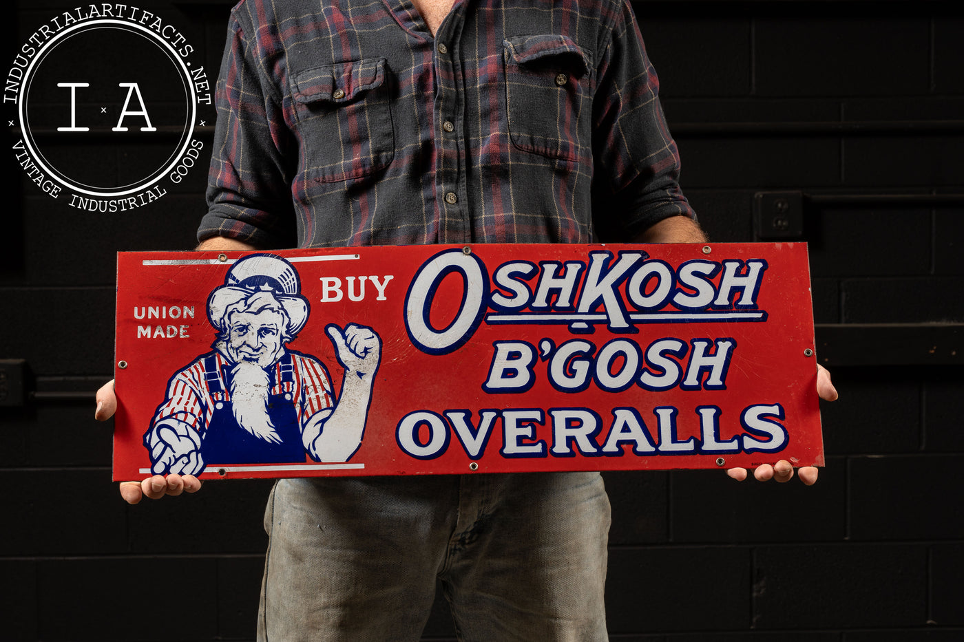 Antique OshKosh B'gosh SSP Sign