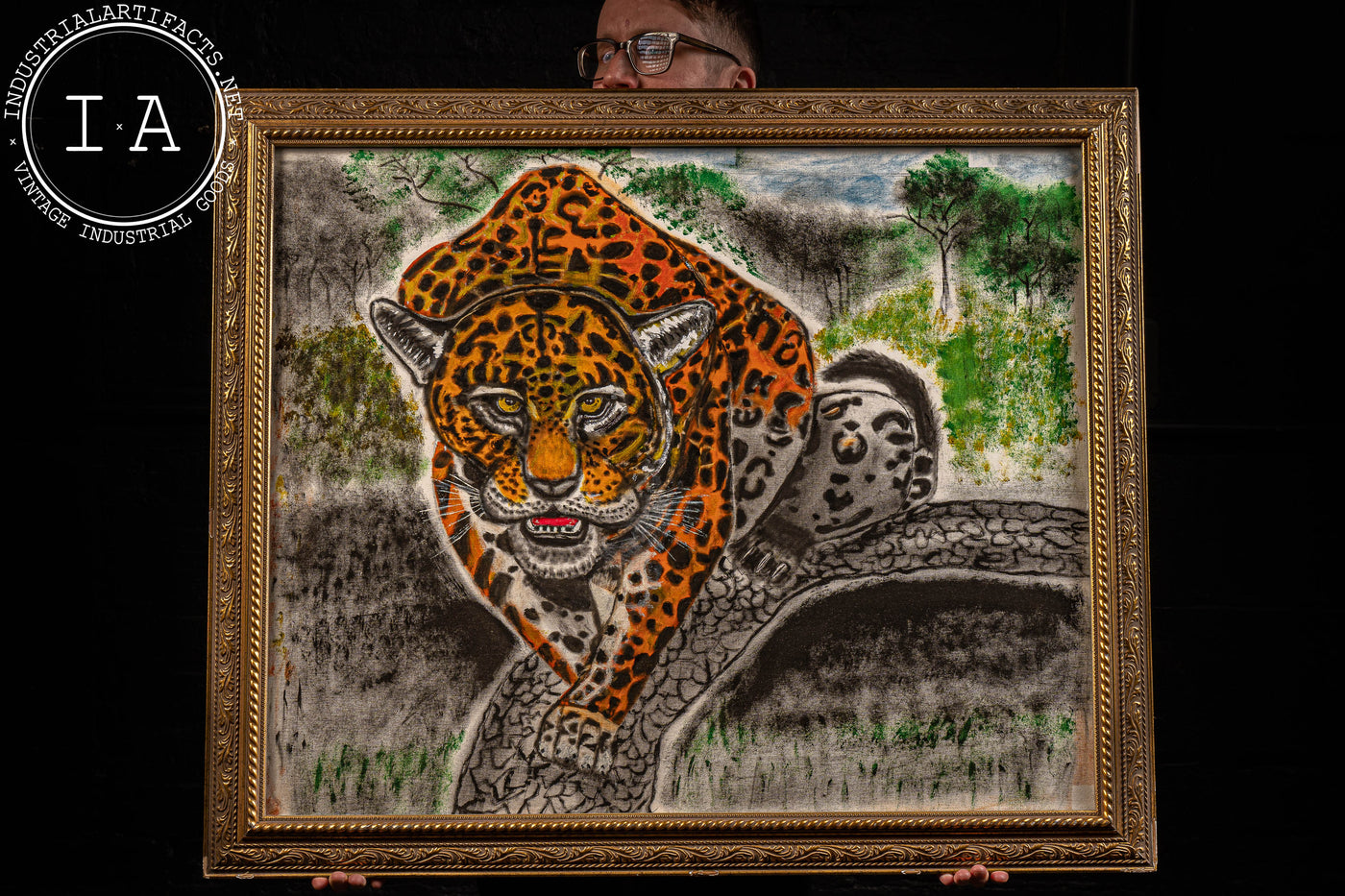 Leopard | Framed Oil Painting