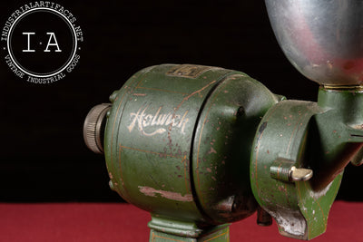 Vintage Cast Iron & Aluminum Electric Coffee Grinder by Holwick