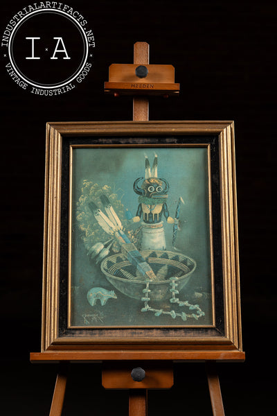 Indigenous Oil Painting On Canvas by R. Yellowhair