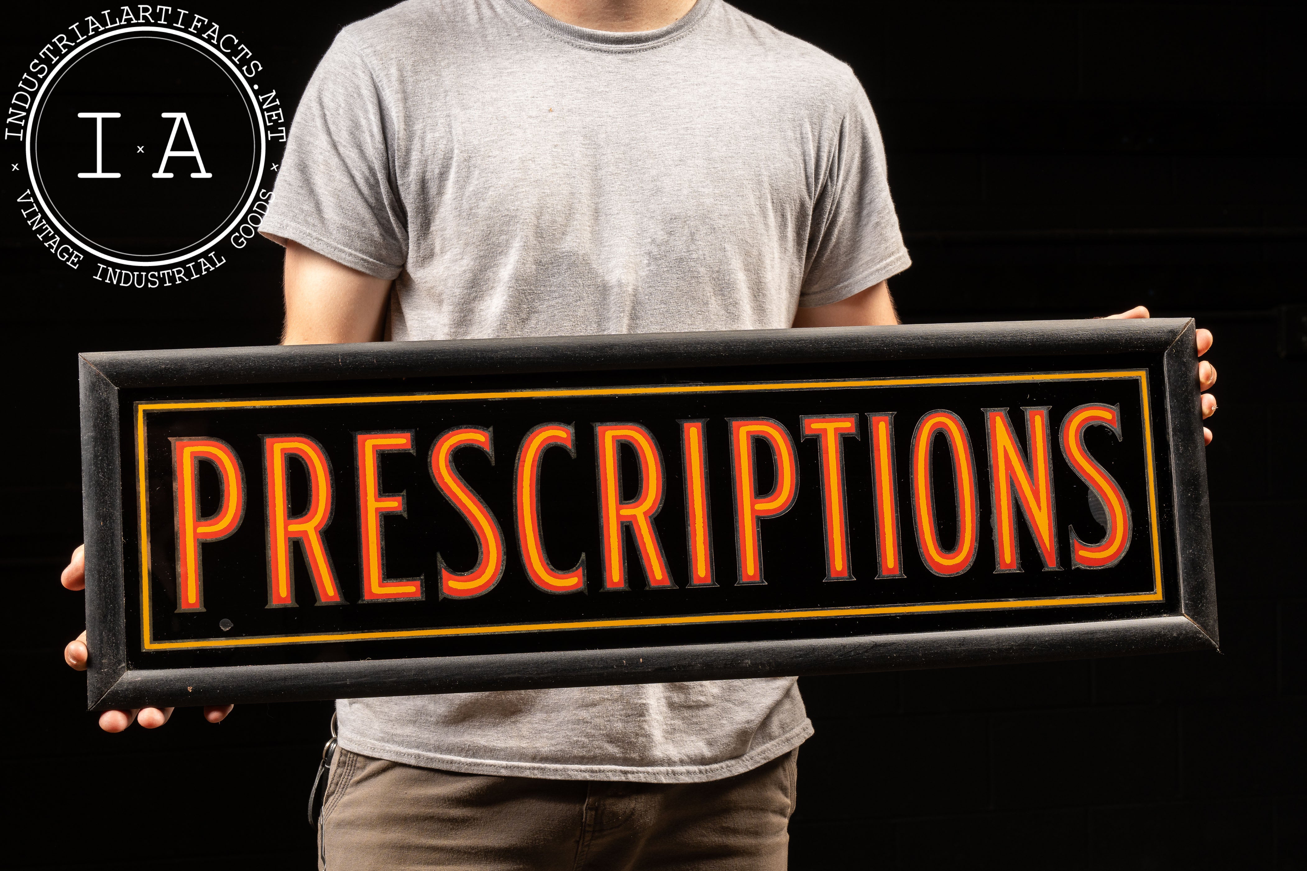 Vintage ROG Prescriptions Sign – Industrial Artifacts