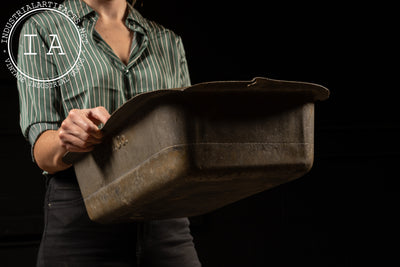 Antique Harley-Davidson Metal Bin