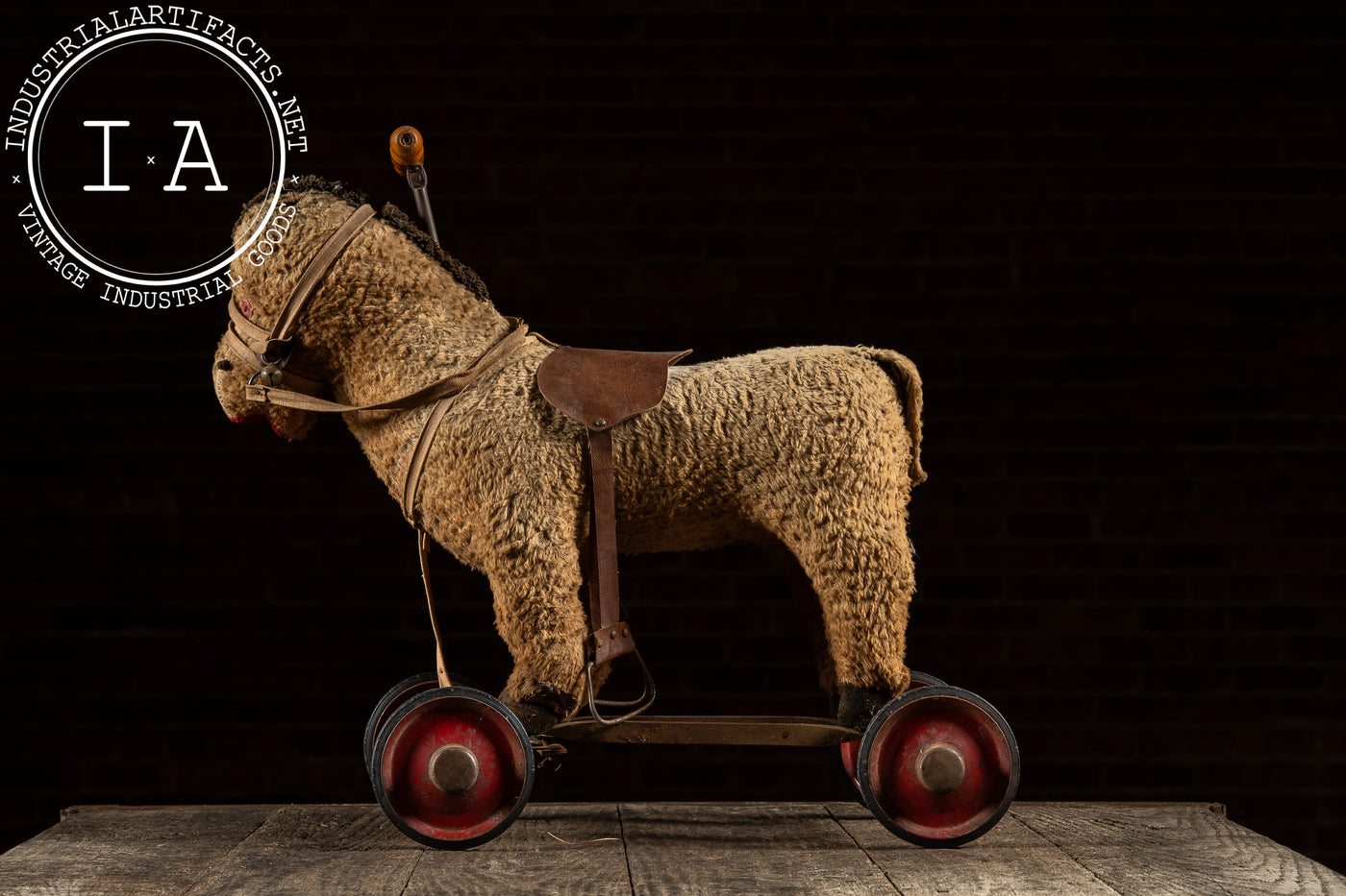 Antique Ride-On Plush Horse Toy
