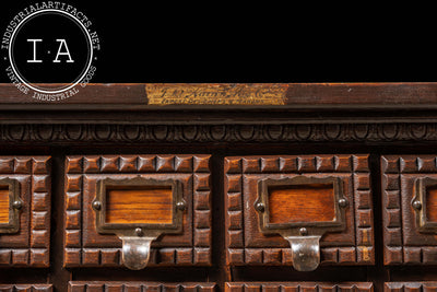 Late 19th Century Oak Tramp Art Screw Cabinet by J. D. Warren