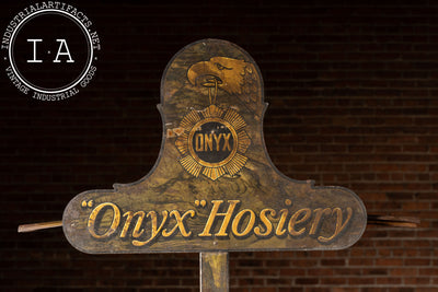 c. 1920 Onyx Hosiery Tin Litho POS Store Display