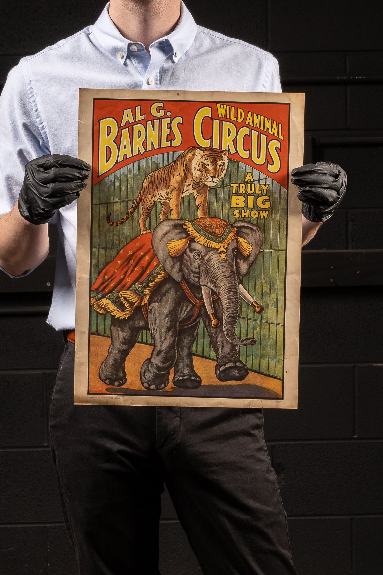 c. 1960 Al G. Barnes Wild Animal Circus Poster