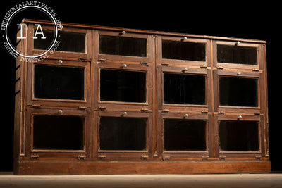 Early 20th Century Oak 12-Drawer Haberdashery Cabinet