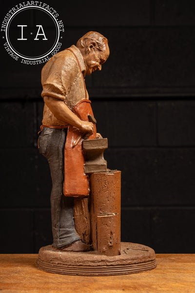 Blacksmith | Vintage Tom Clark Sculpture, Signed and Numbered