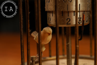 Early 20th Century J. Kaiser G.M.B.H. Bird Cage Clock