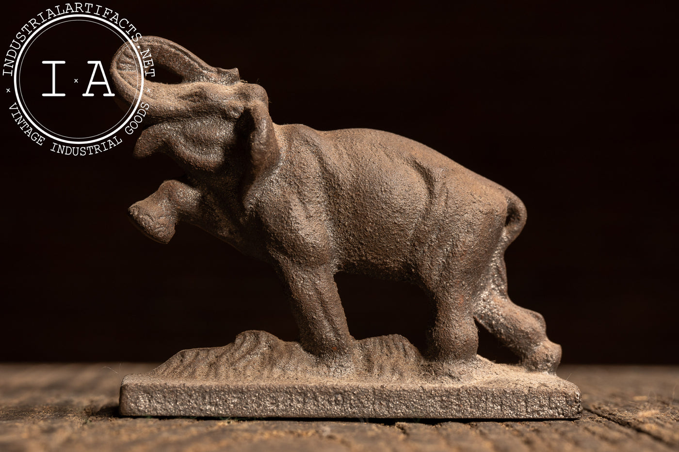 Antique Cast Iron Elephant Figurine