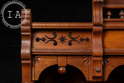 Early 20th Century Eastlake Oak Organ Topper