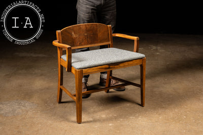 Art Deco Upholstered Vanity Bench