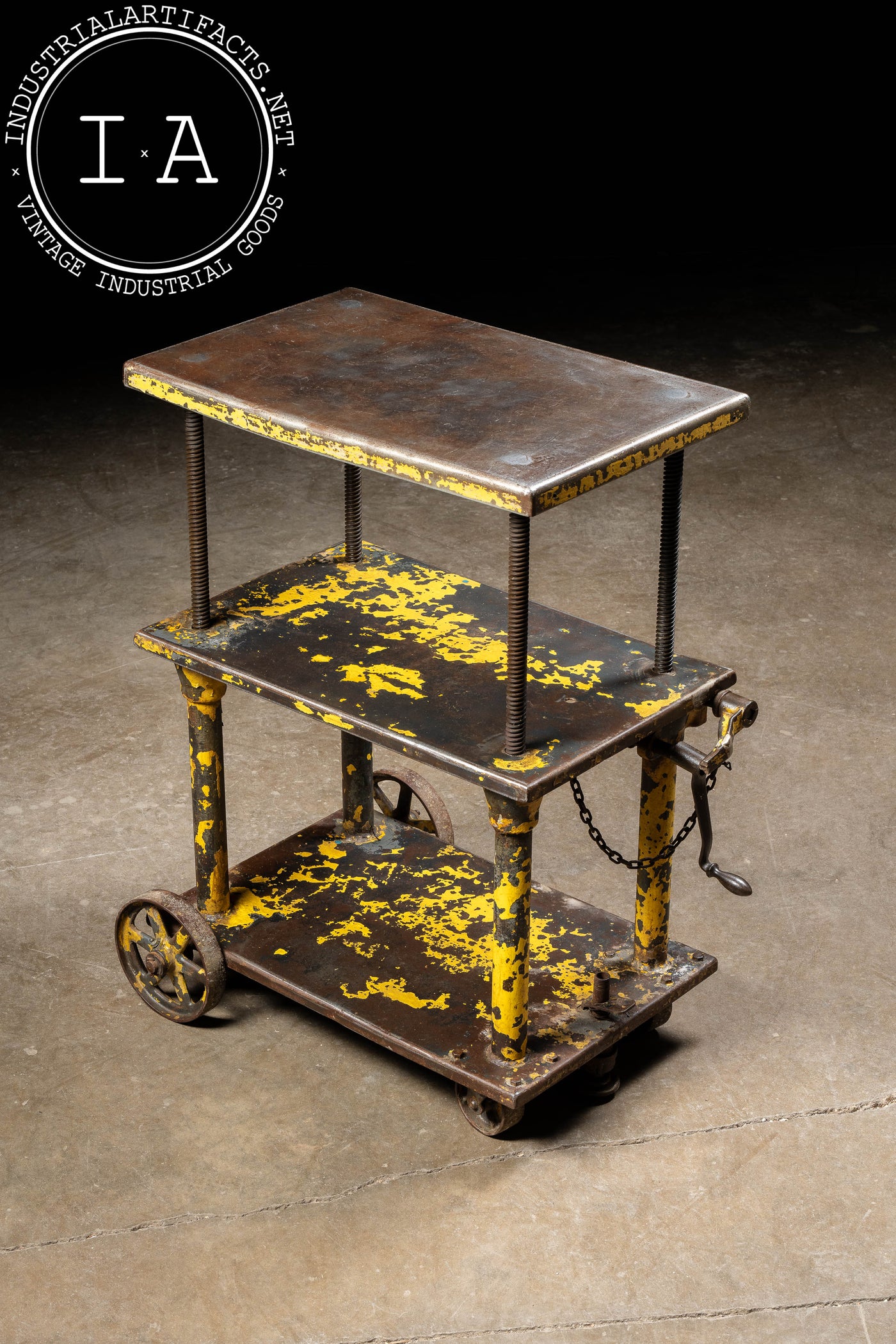 Original Industrial Steel Rolling Die Cart