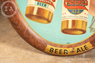 Early 20th Century Cooks Goldblume Beer And Ale Tin Sign