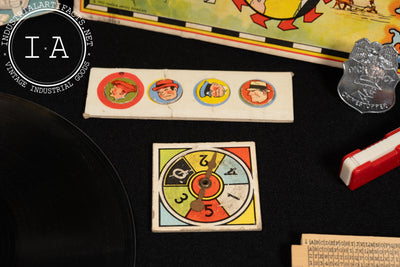 Dick Tracy Collectibles Lot - Crimestoppers Kit, Detective Game, and Vinyls