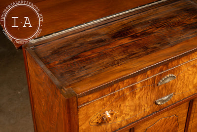 Antique Walnut Sideboard on Cabriole Legs