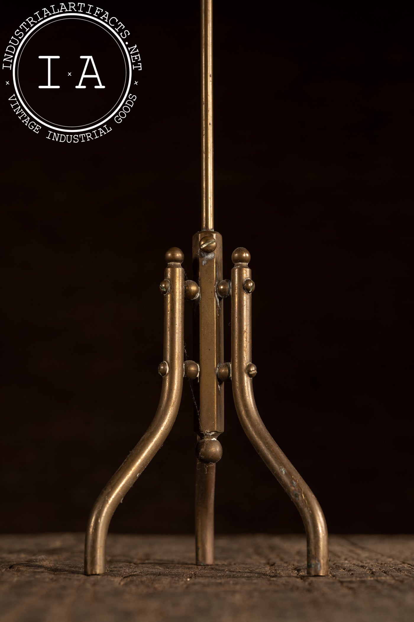 Antique Brass Tabletop Mercantile Display Stand