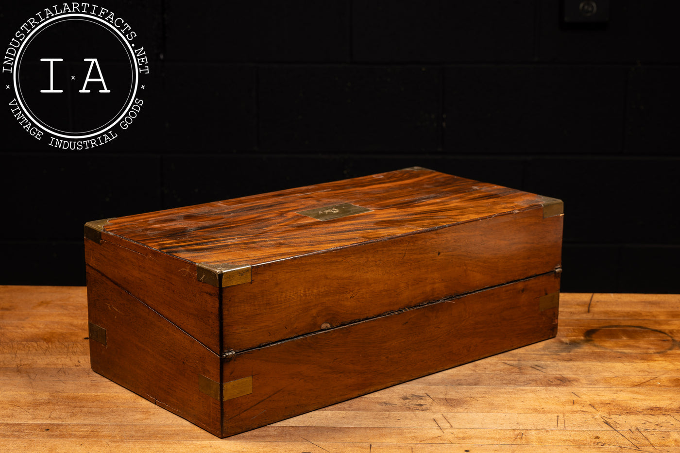 Antique English Walnut Folding Lap Desk