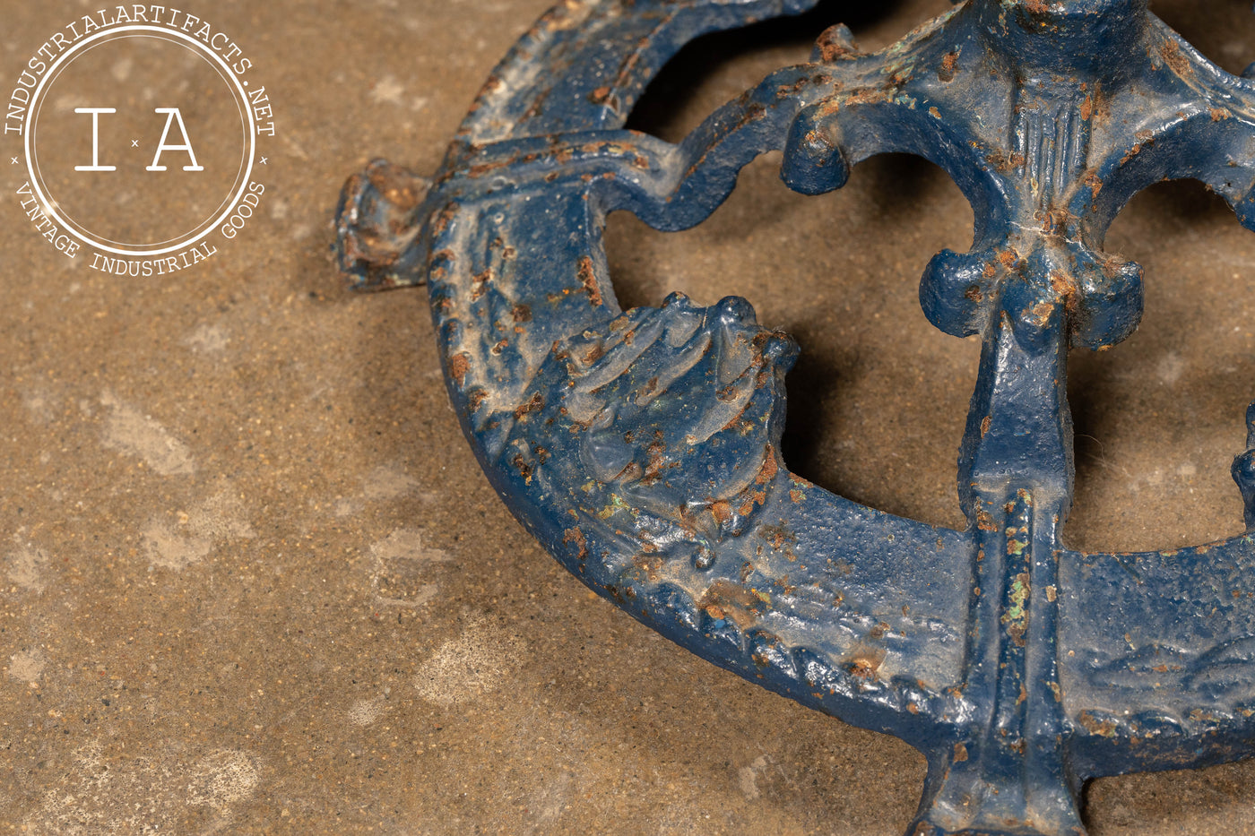 Early 20th Century Nautical Ashtray Stand in Blue