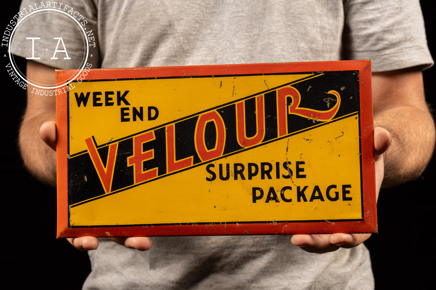 Antique Velour Surprise Package TOC Sign