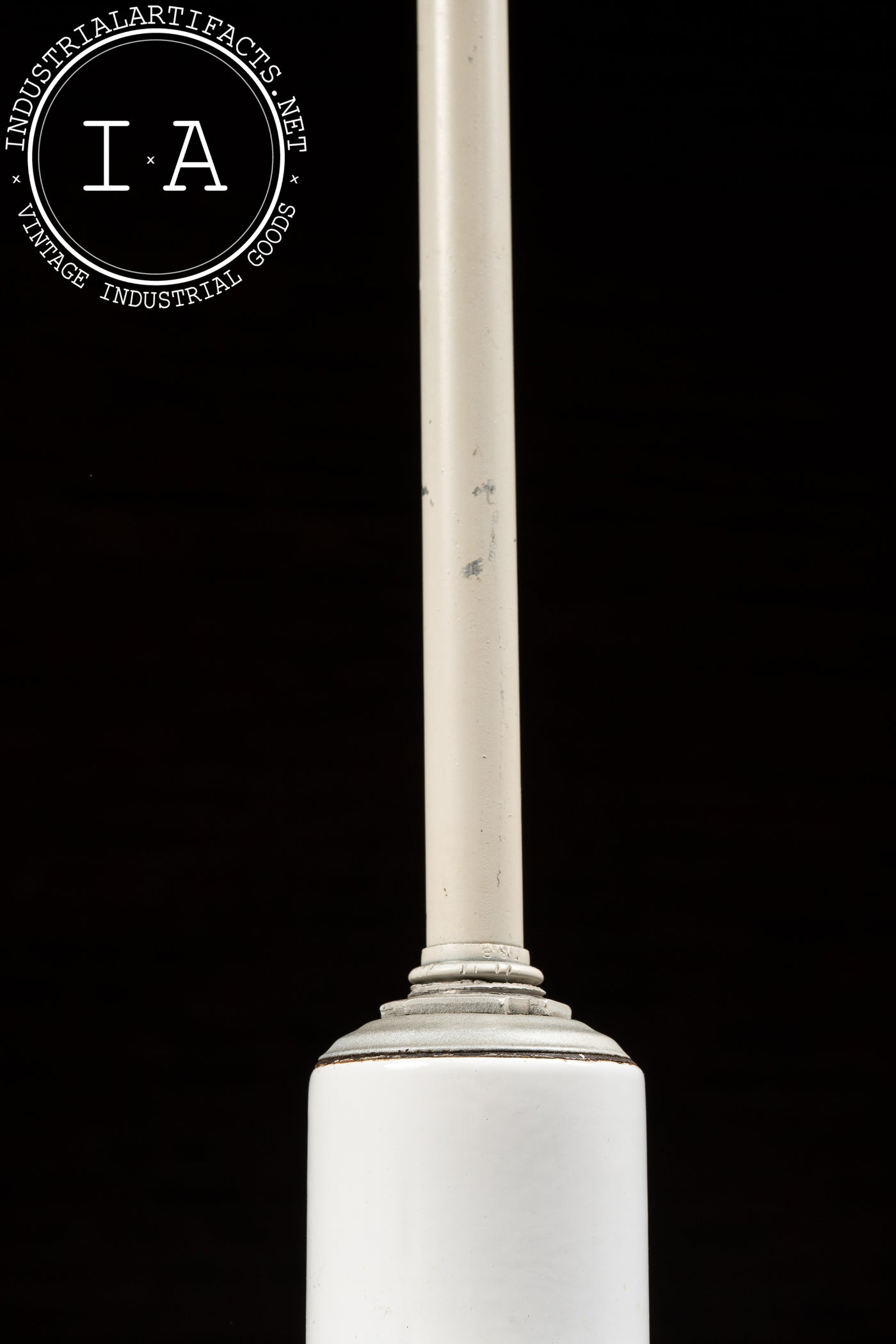 Depression-Era White Porcelain Library Light