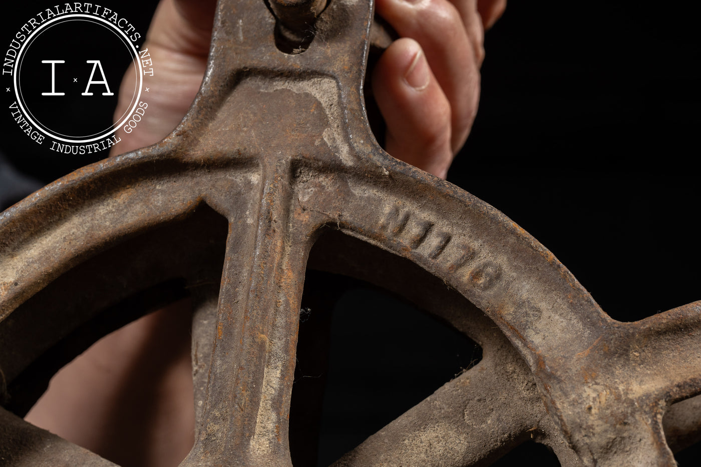 Early 20th Century Cast Iron Pulley