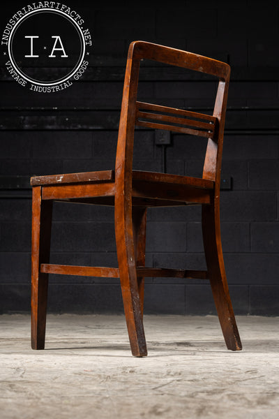 Early 20th Century Oak Children's School Chair