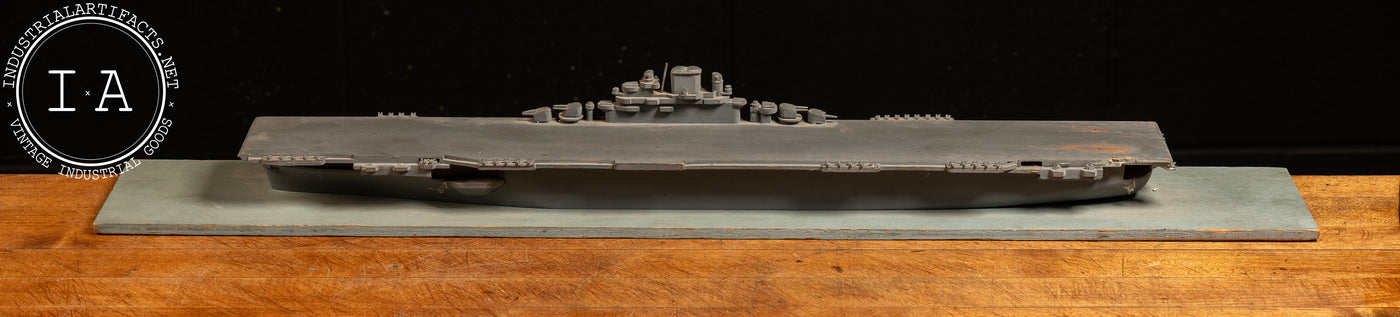 Vintage Essex-Class Aircraft Carrier Identification Model by South Salem Studios