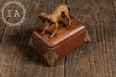 Early 20th Century Leather Wrapped Italian Greyhound Vessel