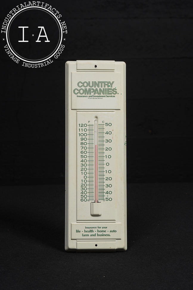 Vintage Country Companies Advertising Thermometer