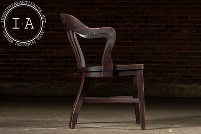 Early 20th Century Banker’s Armchair