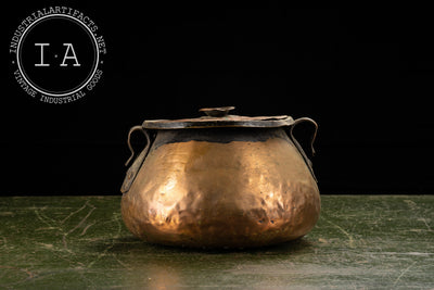 Primitive Hammered Copper Pot