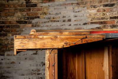 Vintage Streamline Front and Back Bar with Stools