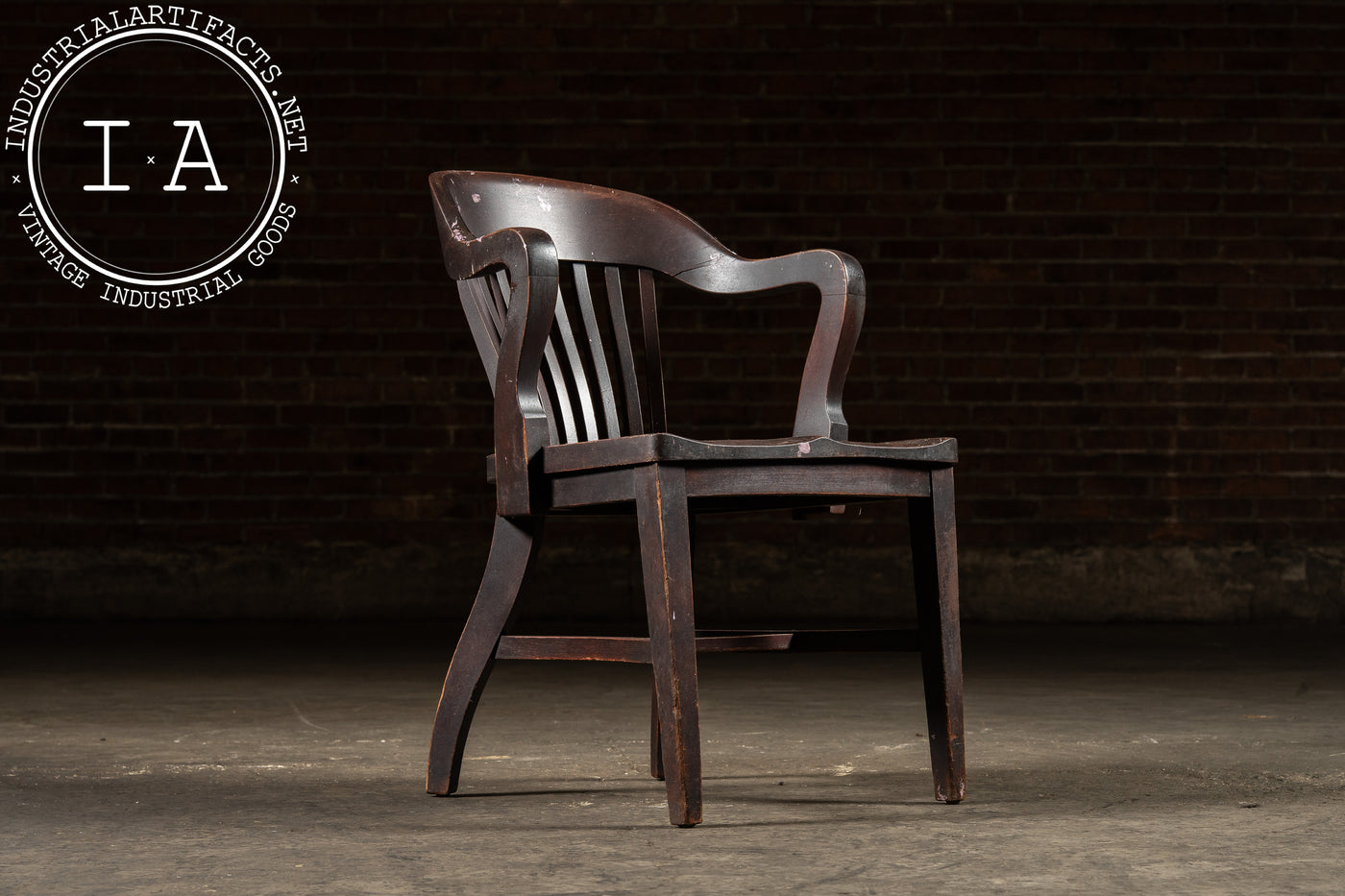 Early 20th Century Banker’s Armchair
