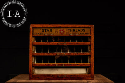 Early 20th Century Star Threads POS Display Case