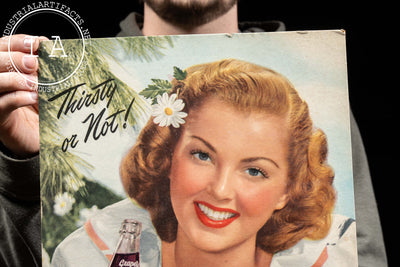 Vintage Grapette Cardboard Standee Sign