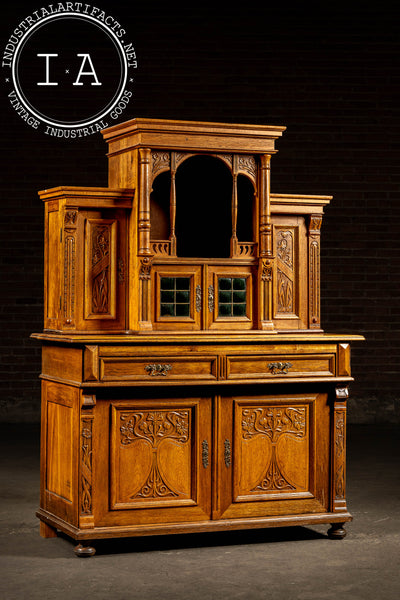 c. 1872 German Gothic Revival Parlor Cabinet