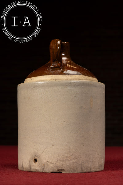 Early 20th Century Western Stoneware 1 Gallon Maple Leaf Jug