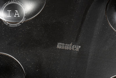 Pair of MCM Danish-Inspired Black Stools by Mater