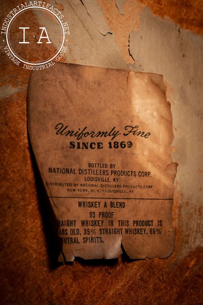 Vintage Bond & Lillard Whiskey Shipping Crate