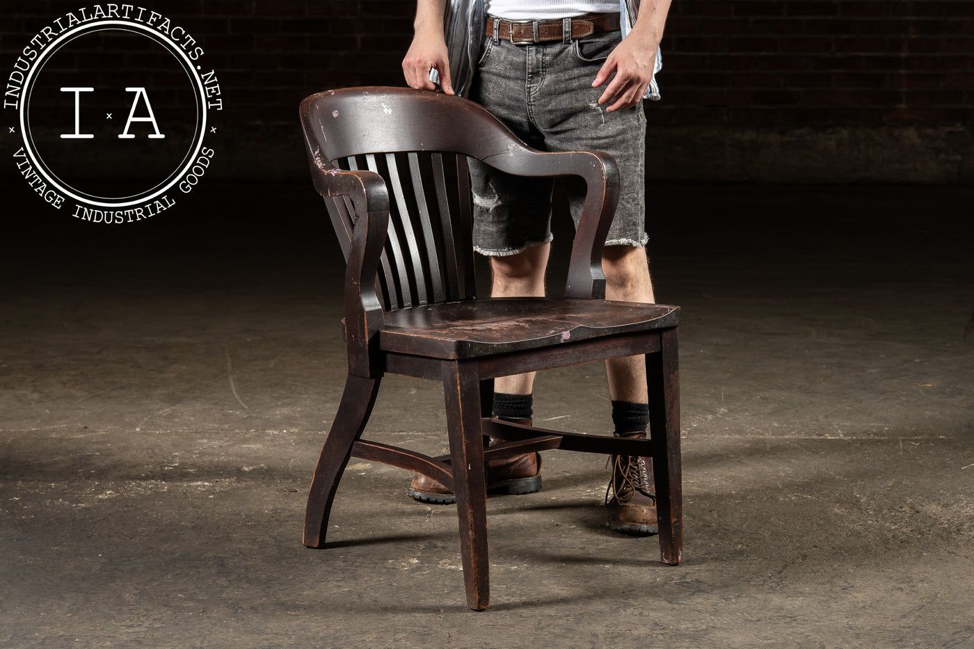 Early 20th Century Banker’s Armchair