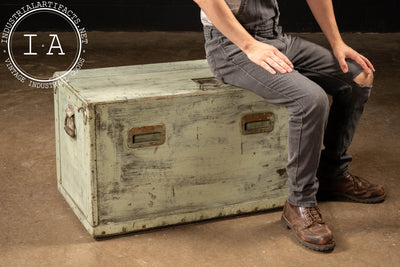 Antique Wooden Industrial Tool Chest