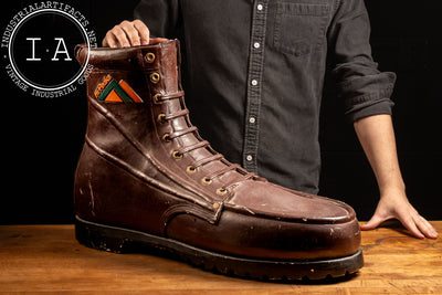 Oversized Chalkware Boot Trade Display for Red Wings "Hi-Peaks"