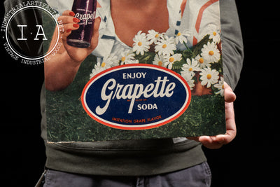 Vintage Grapette Cardboard Standee Sign