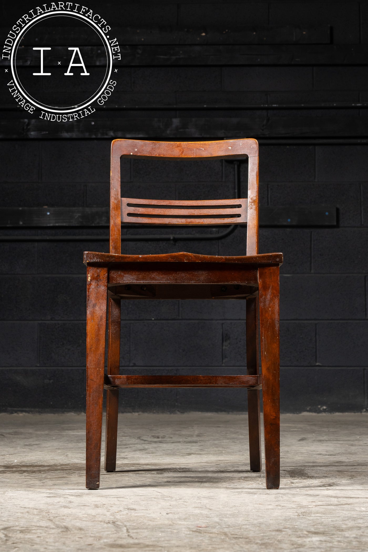 Early 20th Century Oak Children's School Chair