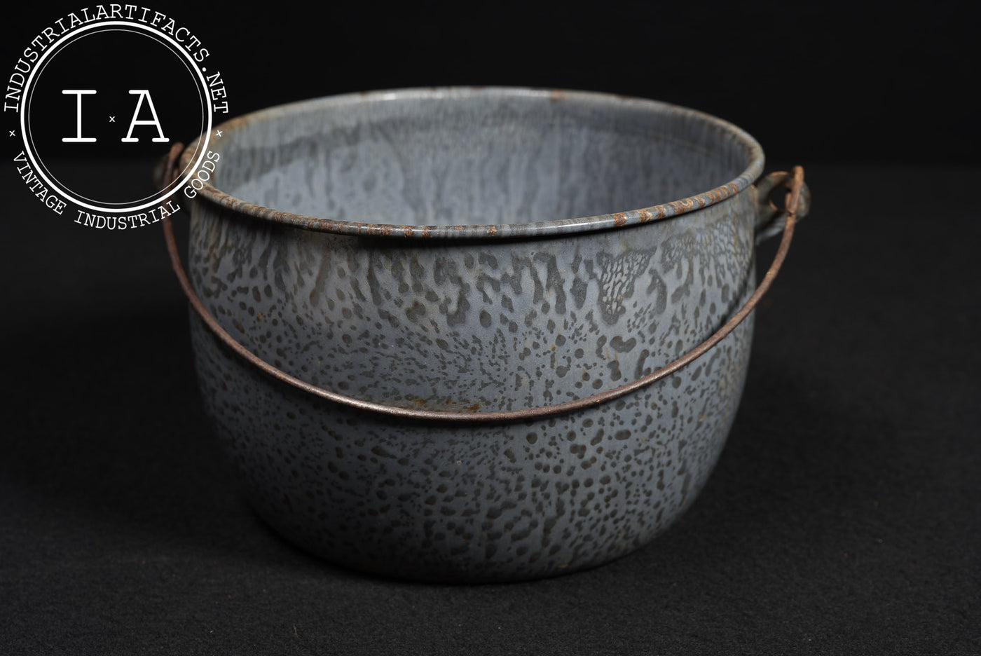 Antique 4-Piece Set of Graniteware Dishes